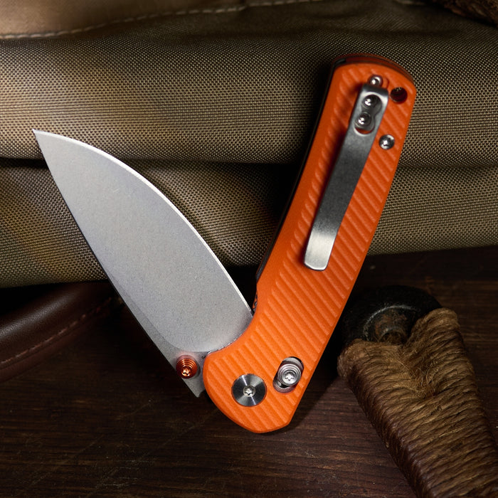 Vixino Rockshark - Pocket Knife - 14C28N - Orange G10 - X501-G2