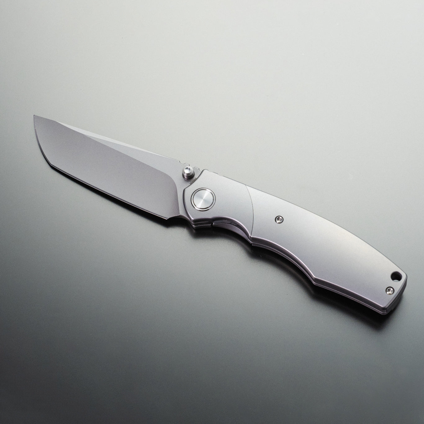 Vixino x Caveman Bronto - Pocket Knife - M390 - Gray Titanium - X901-T