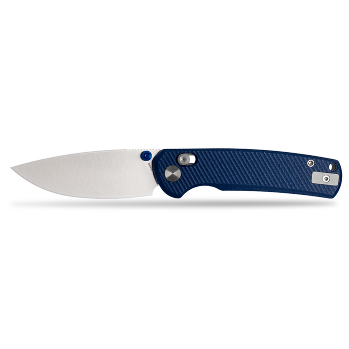 A few left at TheManCave Whatnot Vixino Rockshark - Pocket Knife - 14C28N - Blue Micarta - X501-M1