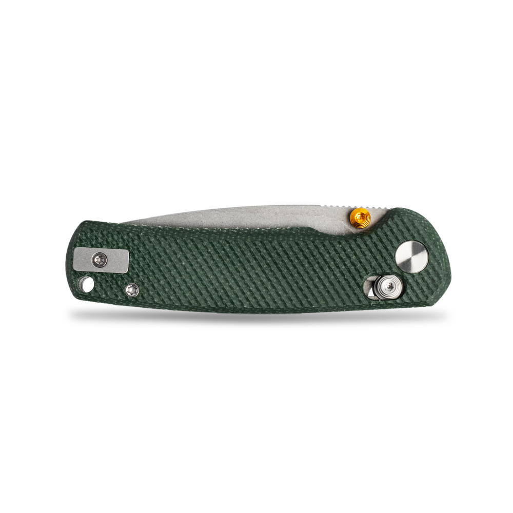 Vixino Rockshark - Pocket Knife - 14C28N - Green Micarta