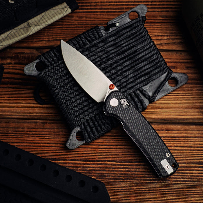 Vixino Rockshark - Pocket Knife - 14C28N - Black Micarta - X501-M3